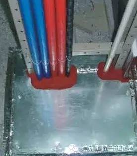 橋架穿樓板防火封堵實例